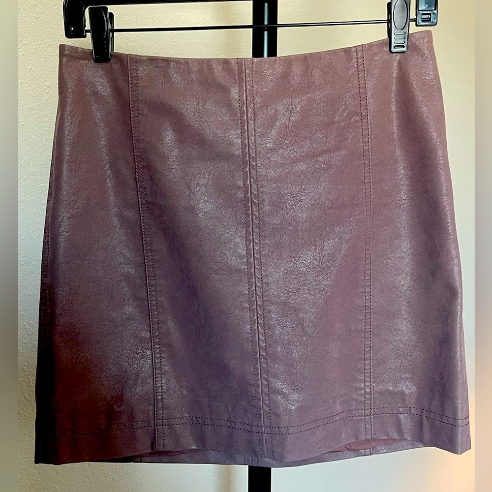 Free People Faux Suede Mini Skirt